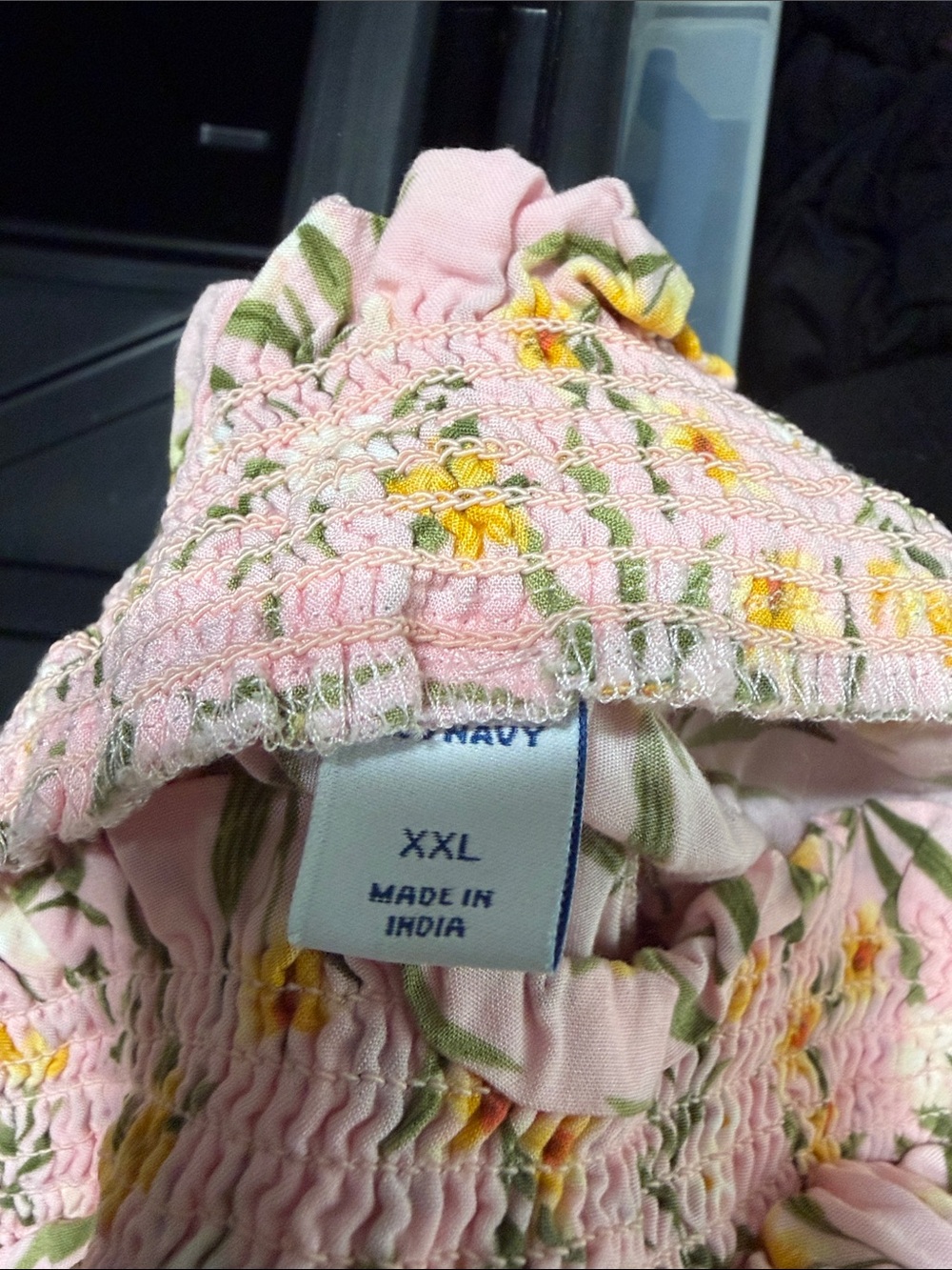Old Navy Pink Maxi Skirt with Yellow Floral Print - Picture 4 of 7